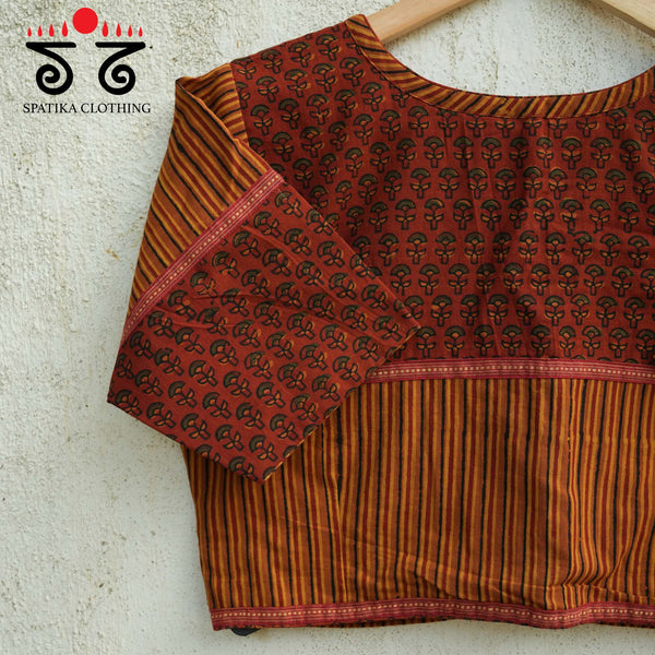 Ajrak Hand Blockprinted Blouse