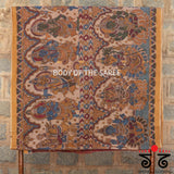 Pen Kalamkari on Kerala Kasavu Saree