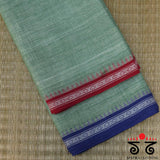 Ponduru Handspun Saree - Ganga Jamuna Border!