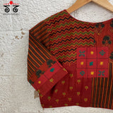 Ajrak Collage Blouse