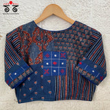 Ajrak Collage Blouse