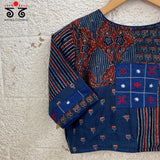 Ajrak Collage Blouse