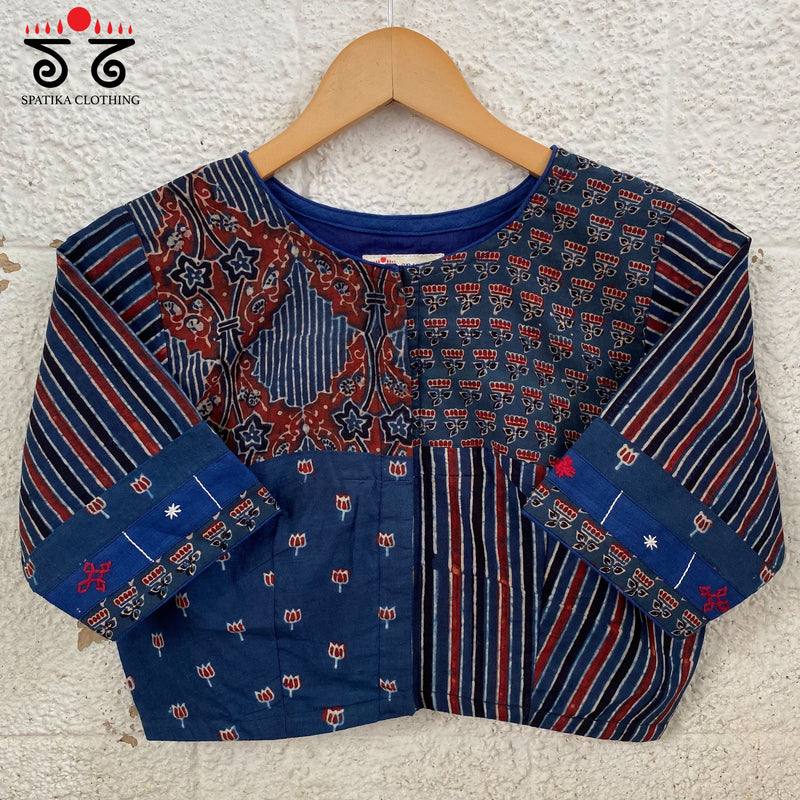 Ajrak Collage Blouse