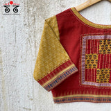 Ajrak Ponduru Patchwork Blouse