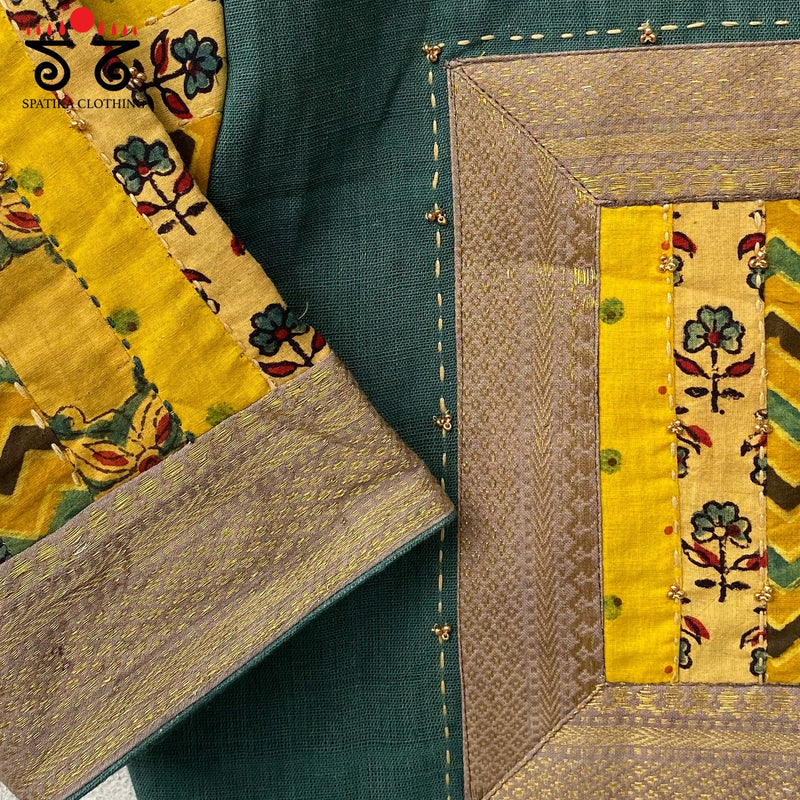Hand - Blockprinted Patchwork Blouse