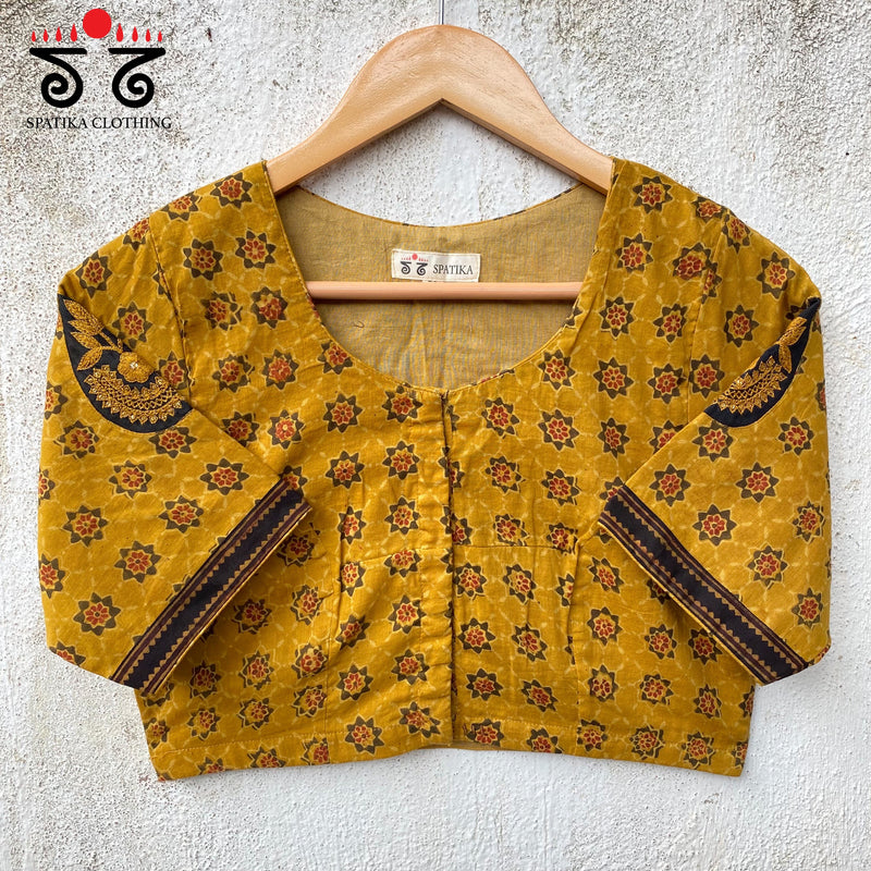 Motif Inlay Hand Embroidered Blouse
