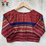 NILA - Handcrafted Blouse in Ajrak