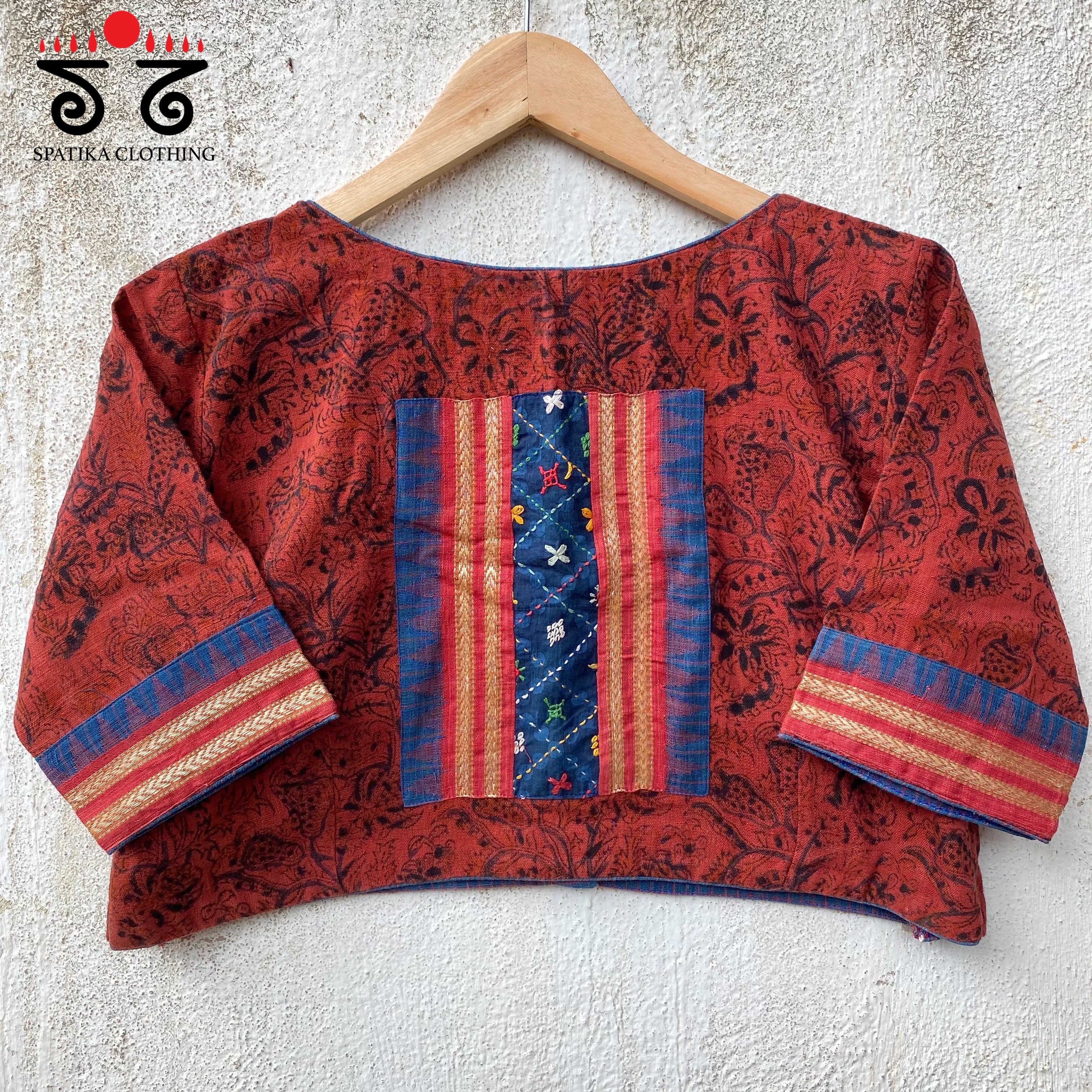 Kalamkari Block Printed - Lambani Blouse
