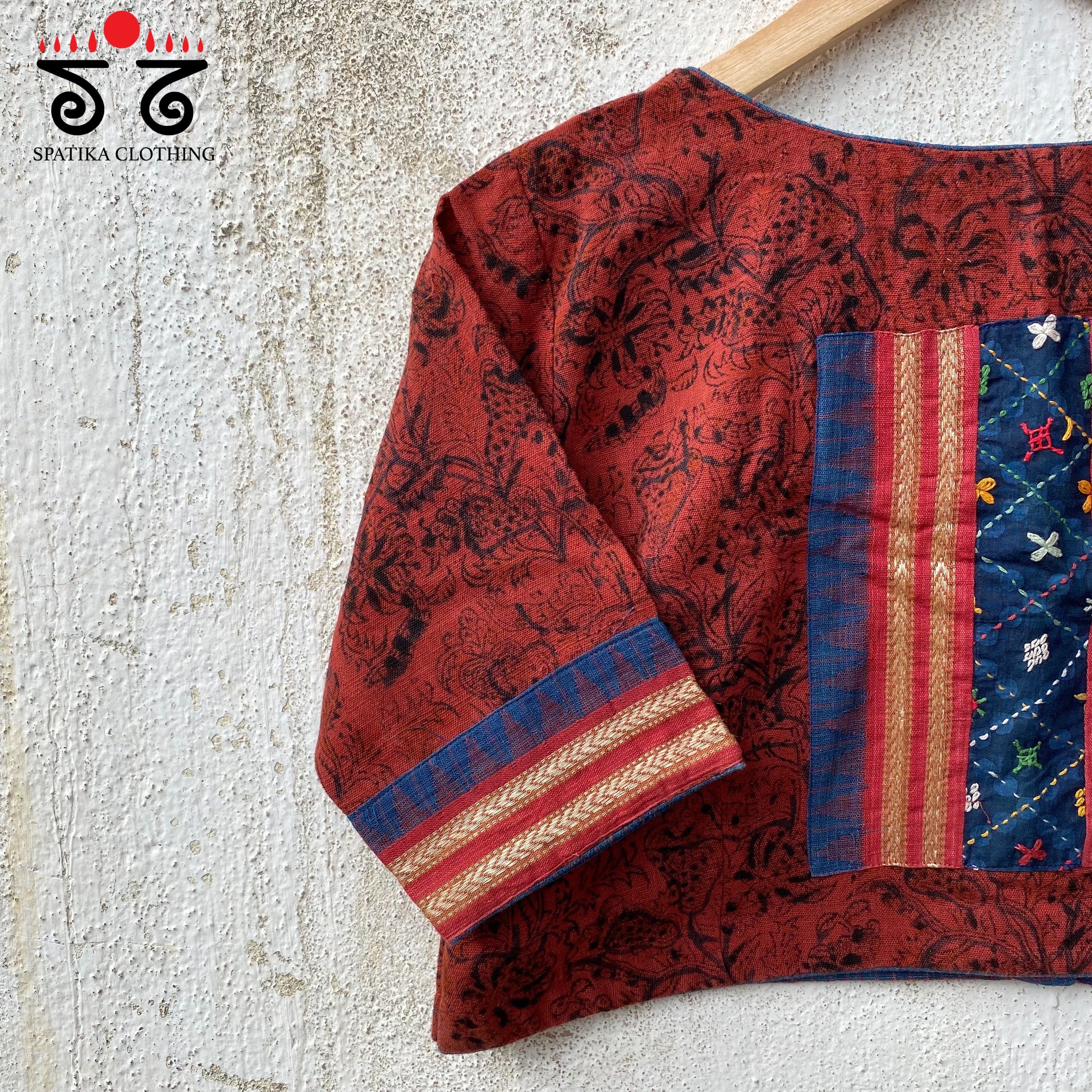 Kalamkari Block Printed - Lambani Blouse