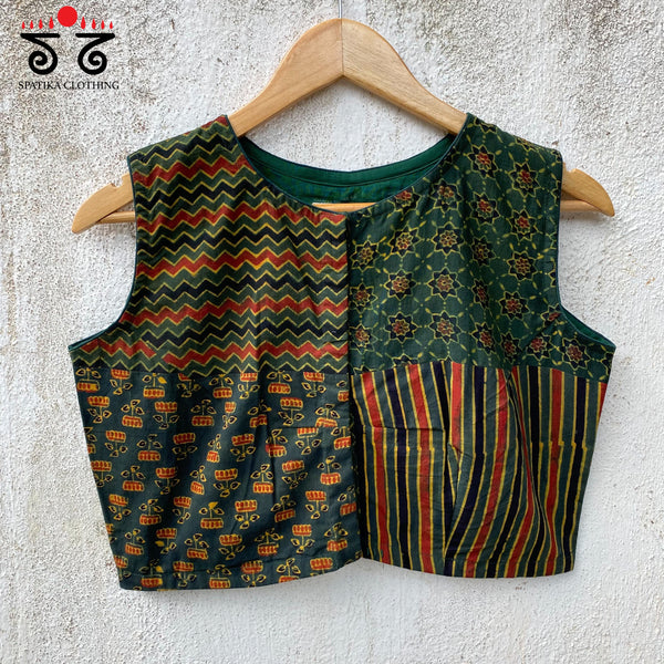 Ajrak Collage Blouse