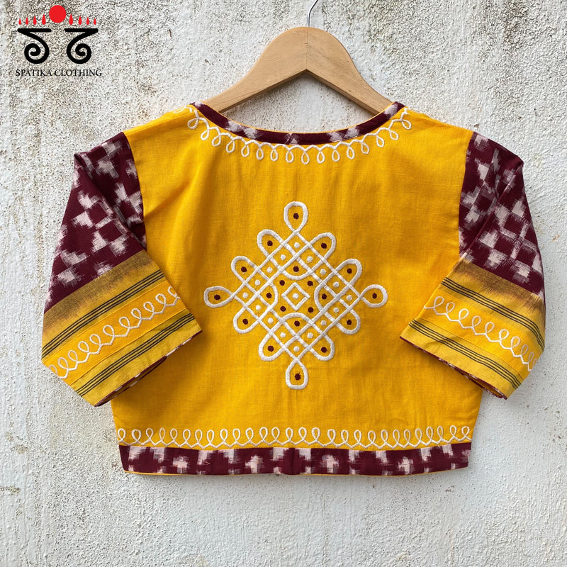 Telia Rumal - Kolam Blouse
