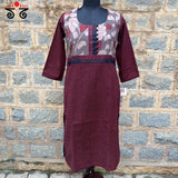 Pen kalamkari Cotton Kurta