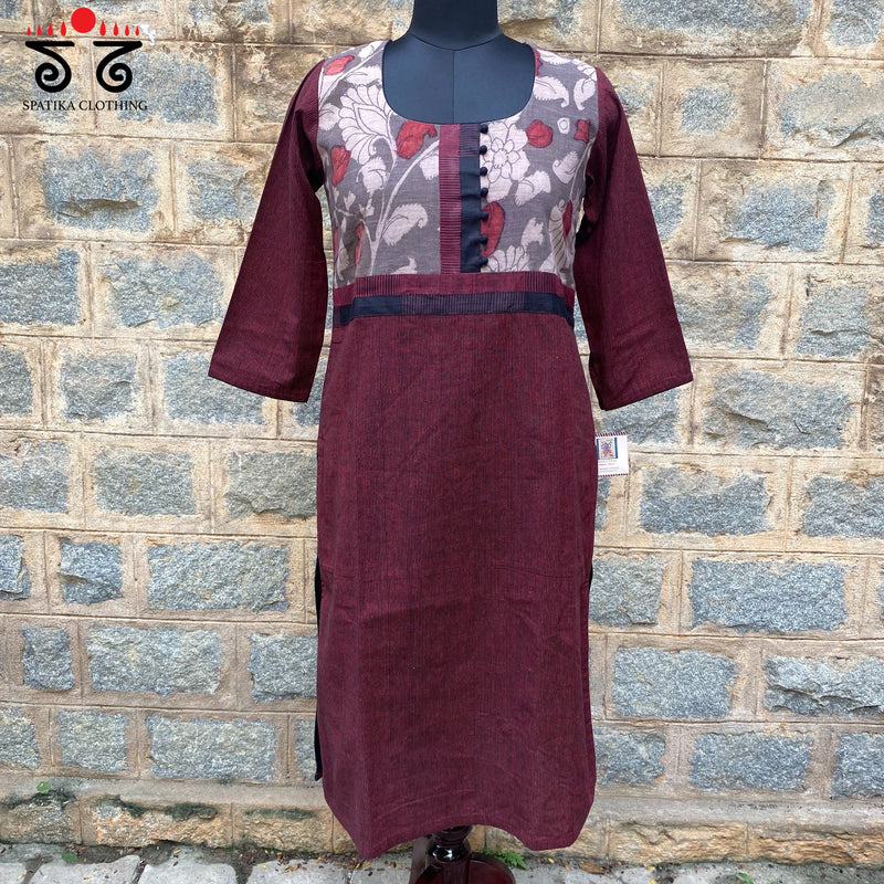 Pen kalamkari Cotton Kurta