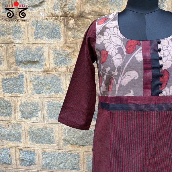 Pen kalamkari Cotton Kurta