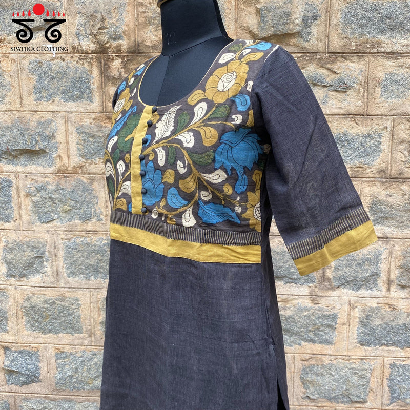 Pen kalamkari Ponduru Cotton Kurta