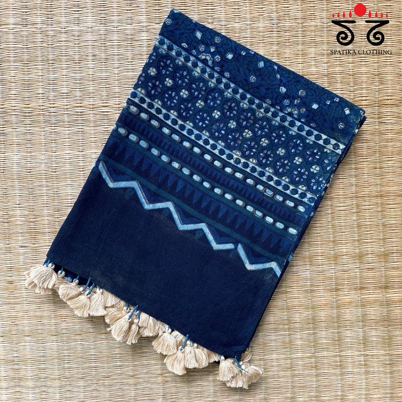 Ajrak Blockprinted Dupatta