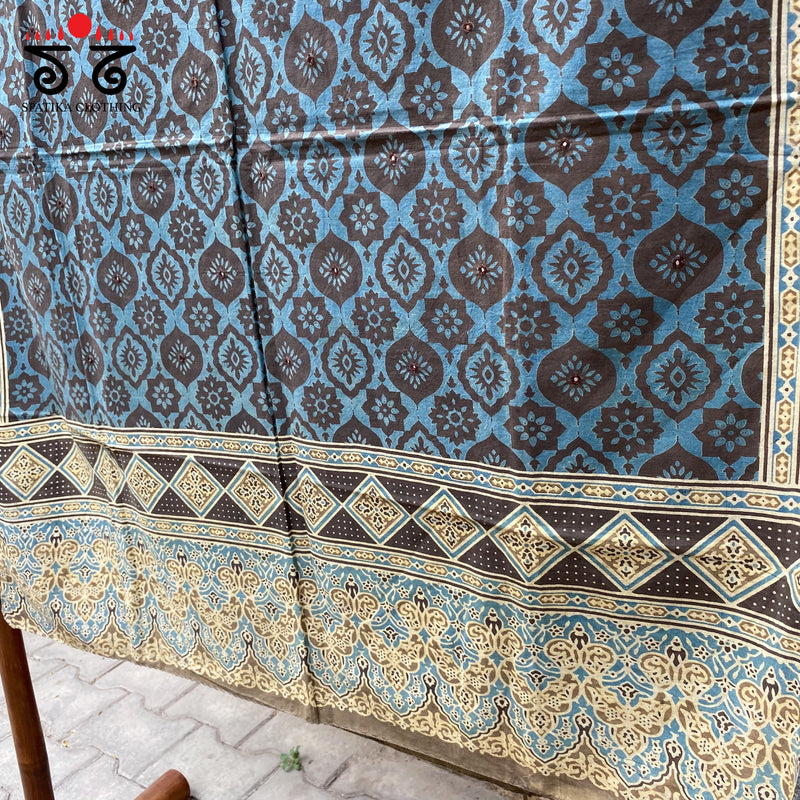 Ajrak Blockprinted Dupatta