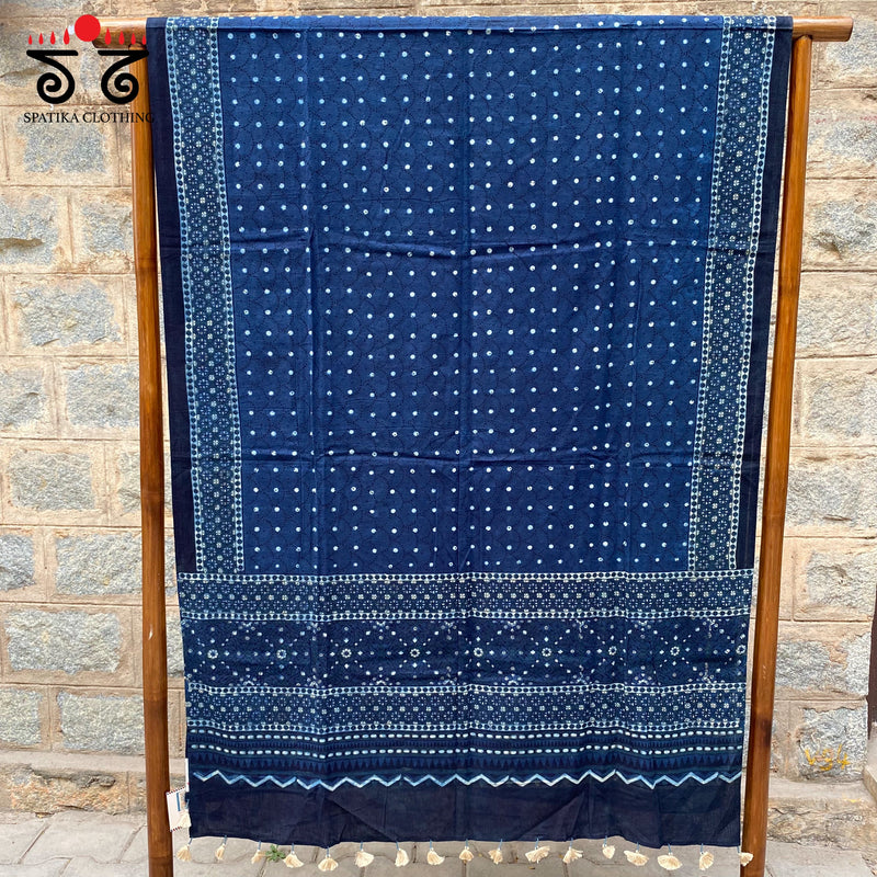 Ajrak Blockprinted Dupatta
