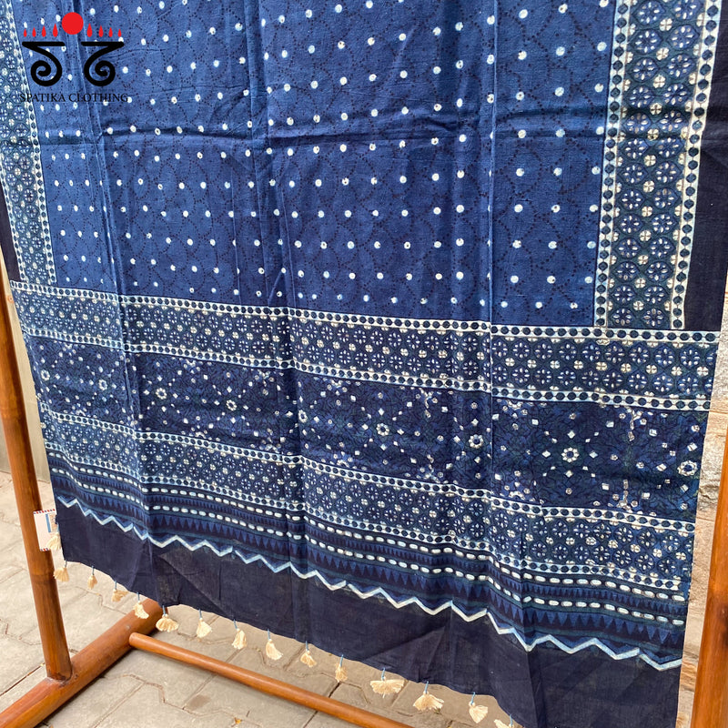 Ajrak Blockprinted Dupatta