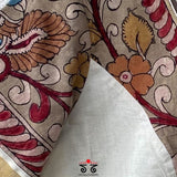 Pen Kalamkari Kerala Kasavu Plus Size Blouse
