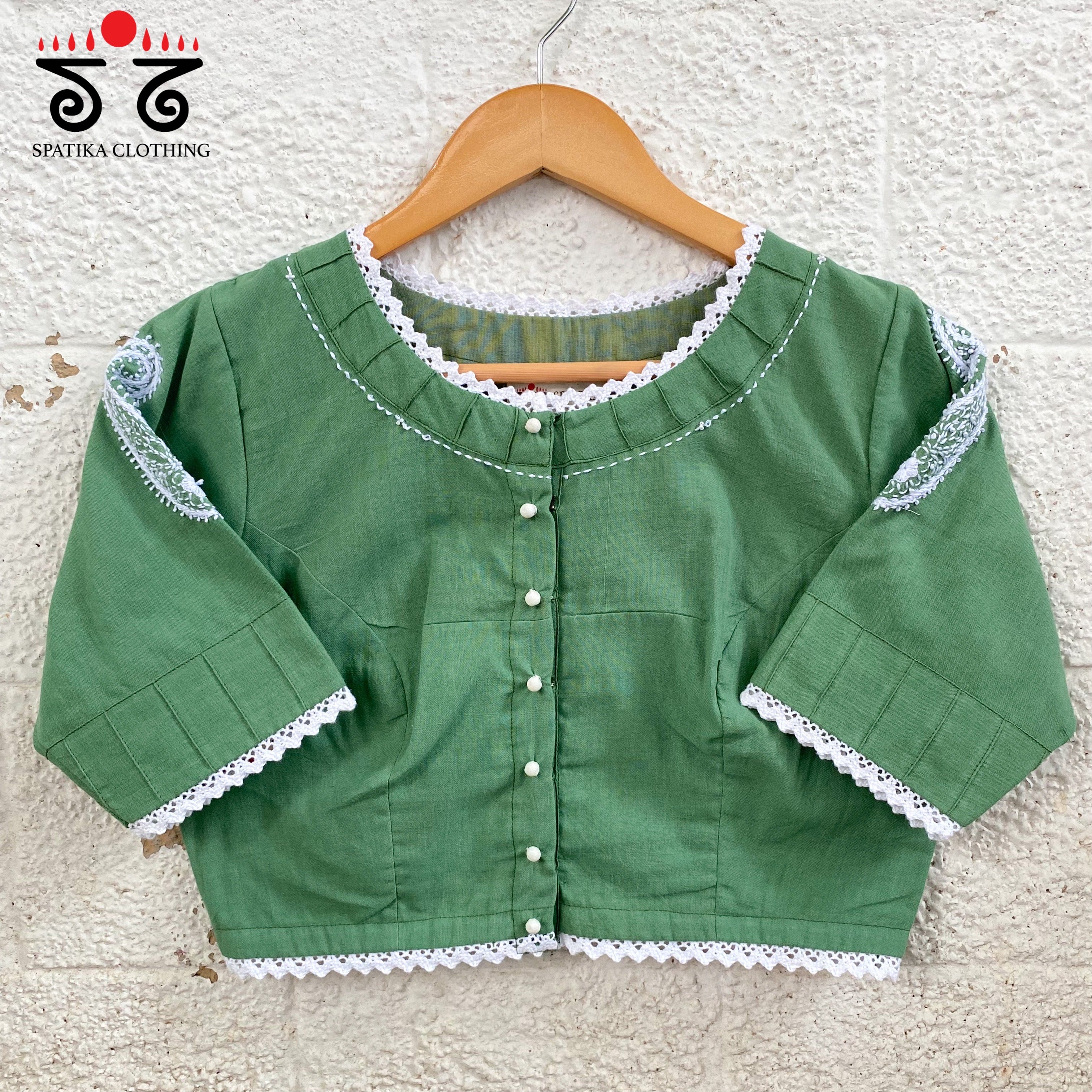 Chikan & Lace Blouse