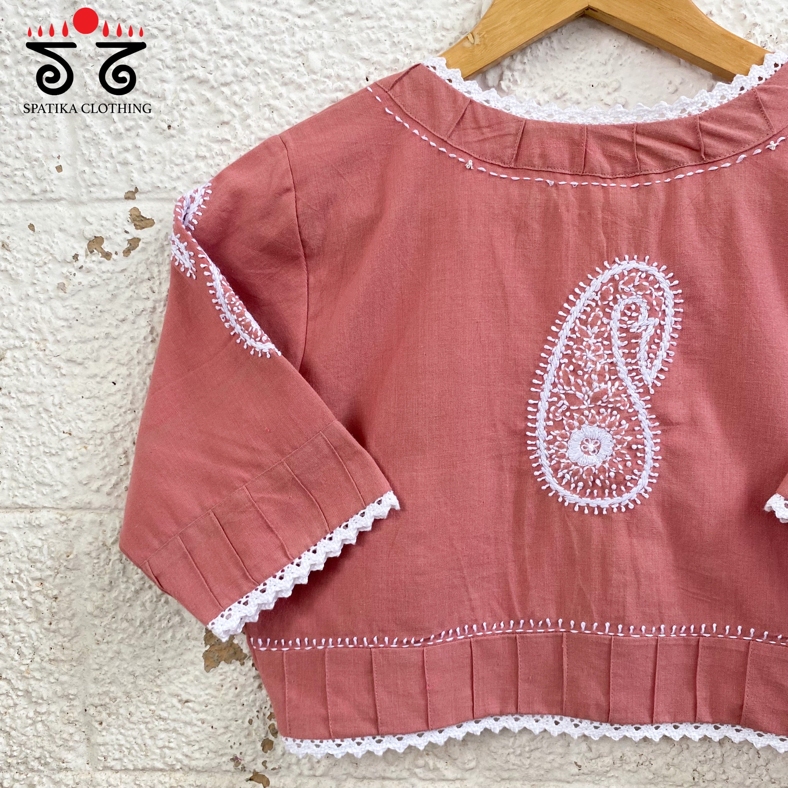 Chikan & Lace Blouse