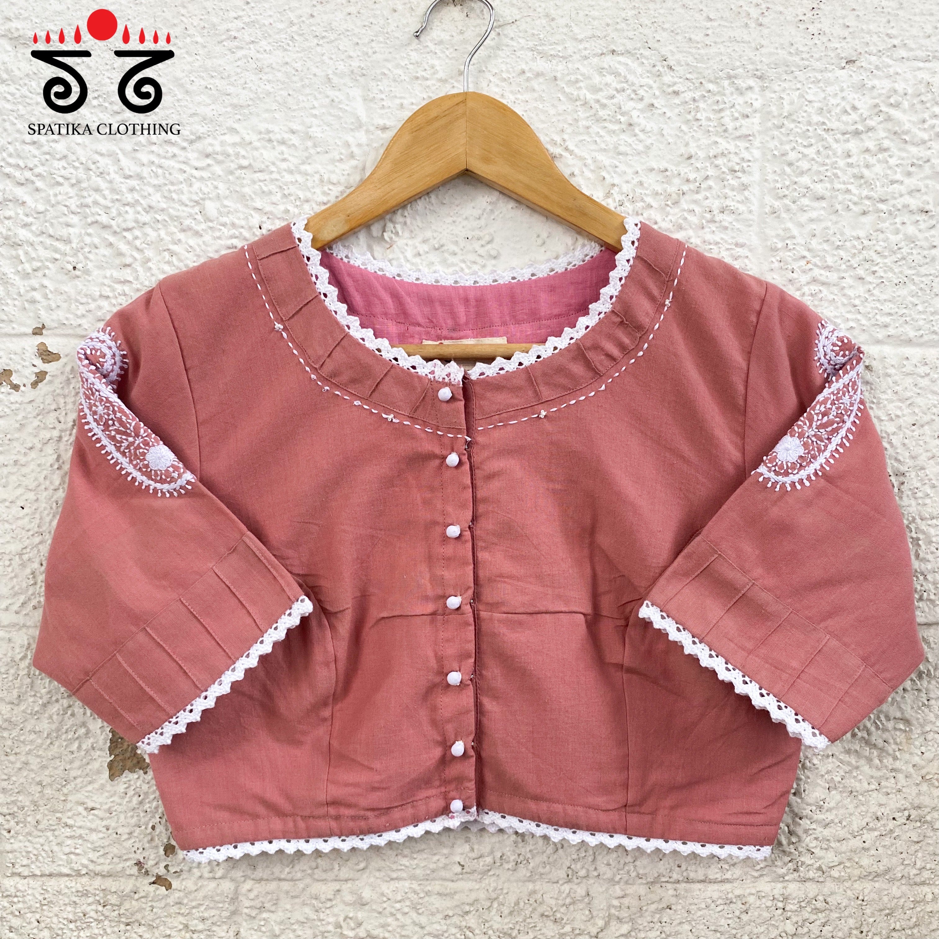 Chikan & Lace Blouse