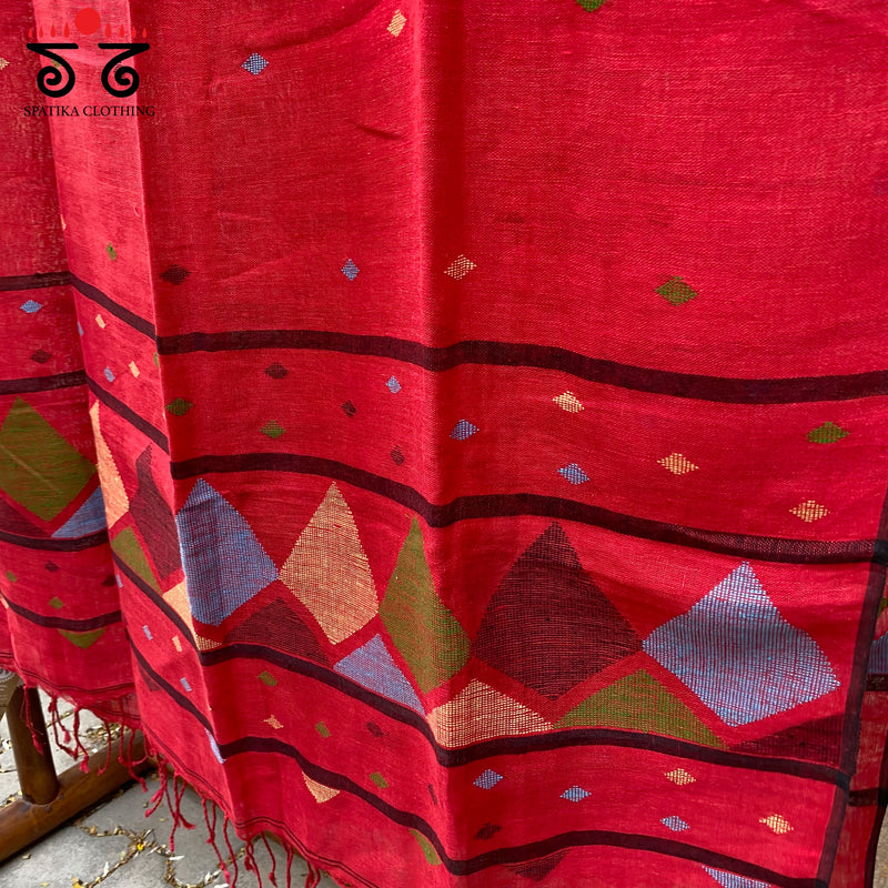 Jamdhani Linen Dupatta