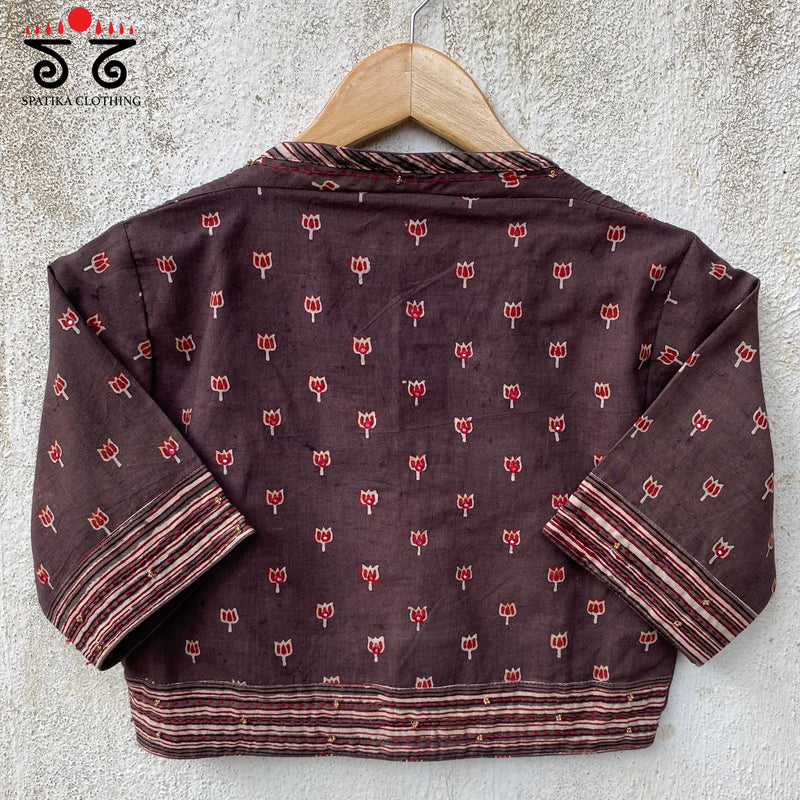 Lotus Ajrak Blouse
