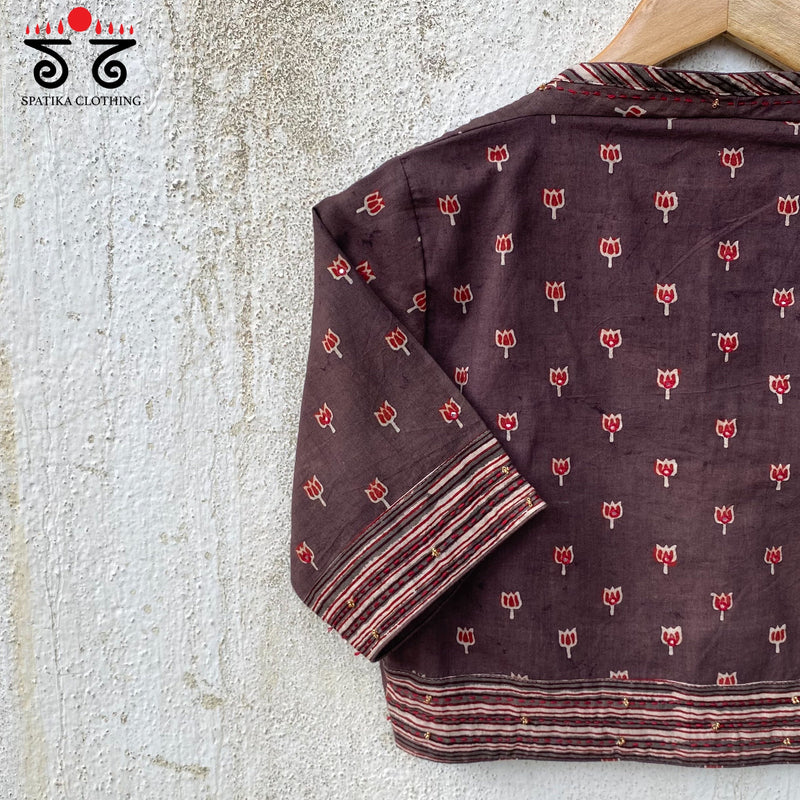 Lotus Ajrak Blouse