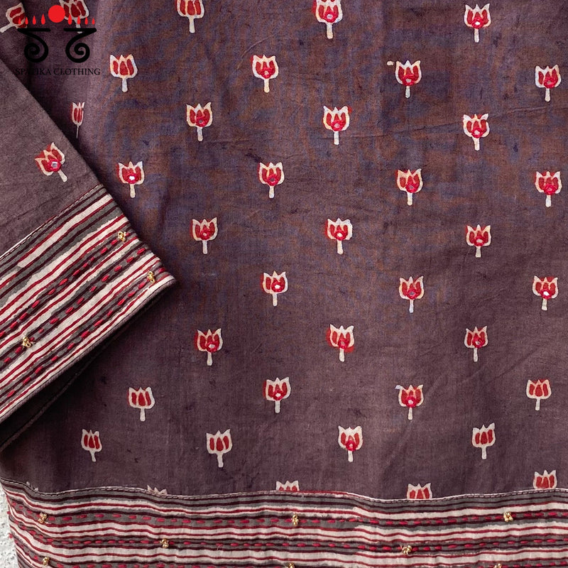 Lotus Ajrak Blouse