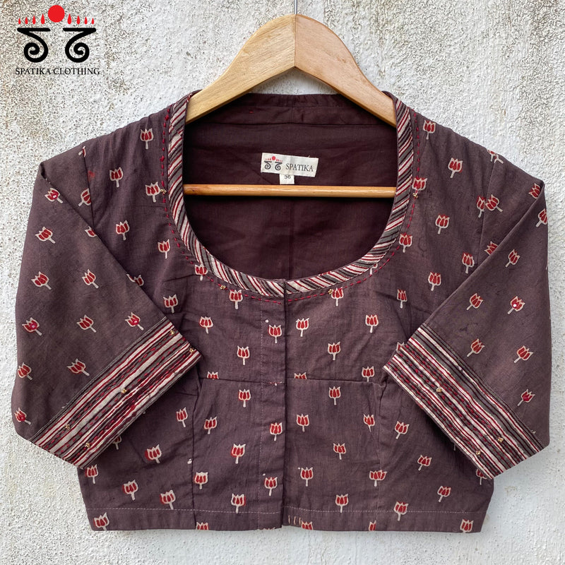 Lotus Ajrak Blouse