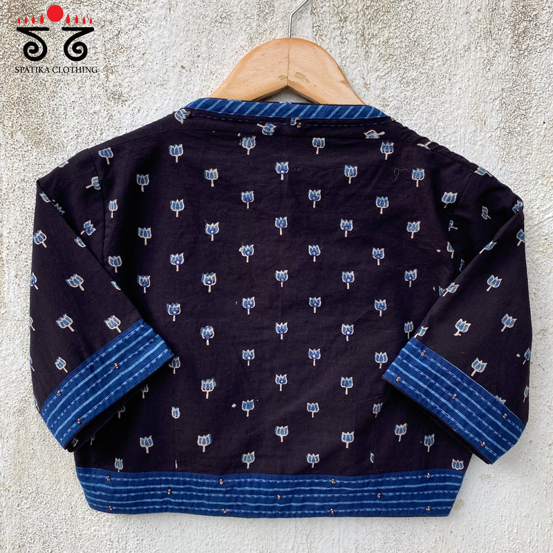 Lotus Ajrak Blouse