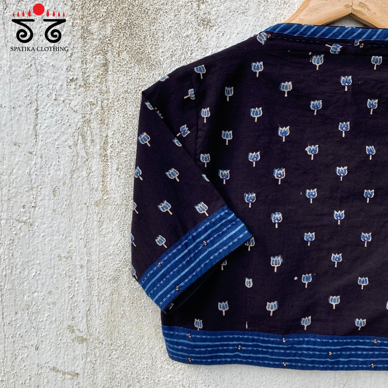 Lotus Ajrak Blouse