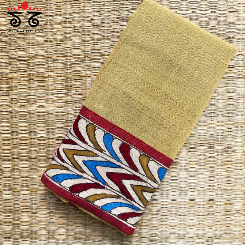 Pen Kalamkari - Ponduru Blouse Fabric