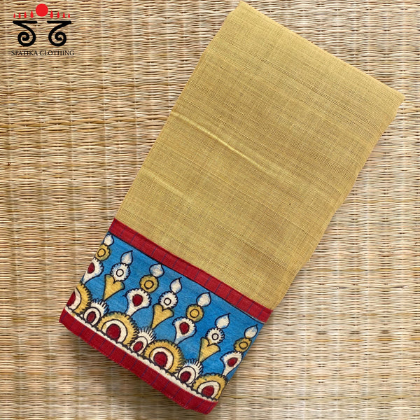 Pen Kalamkari - Ponduru Blouse Fabric