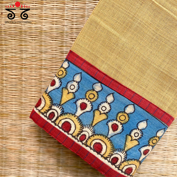 Pen Kalamkari - Ponduru Blouse Fabric