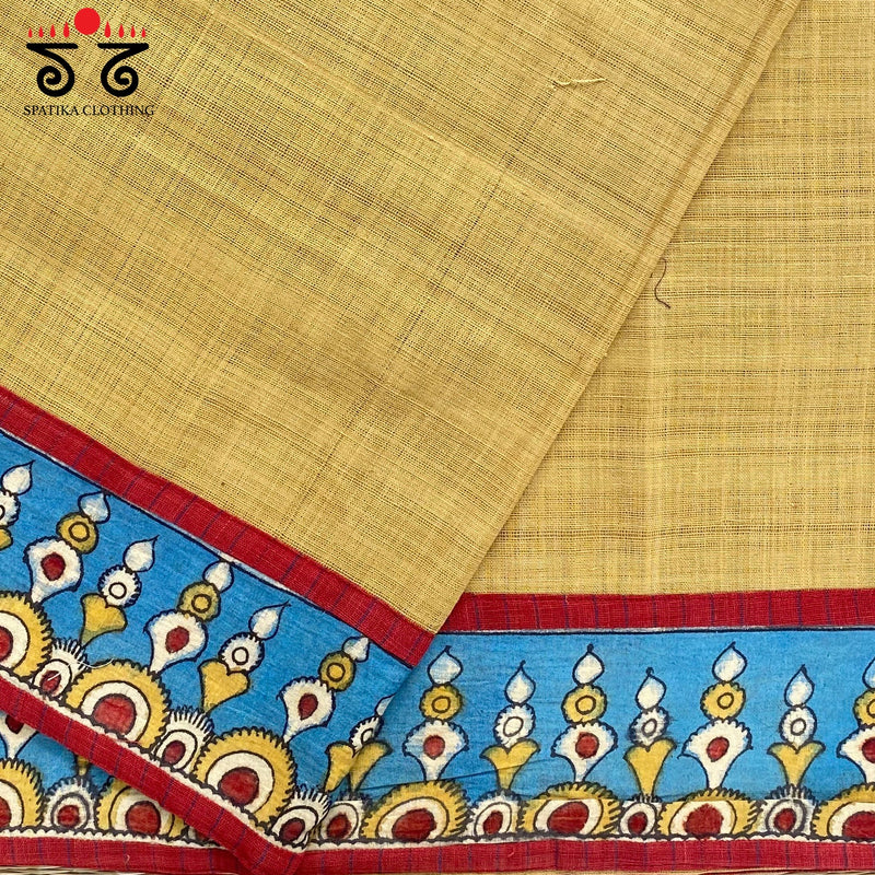 Pen Kalamkari - Ponduru Blouse Fabric
