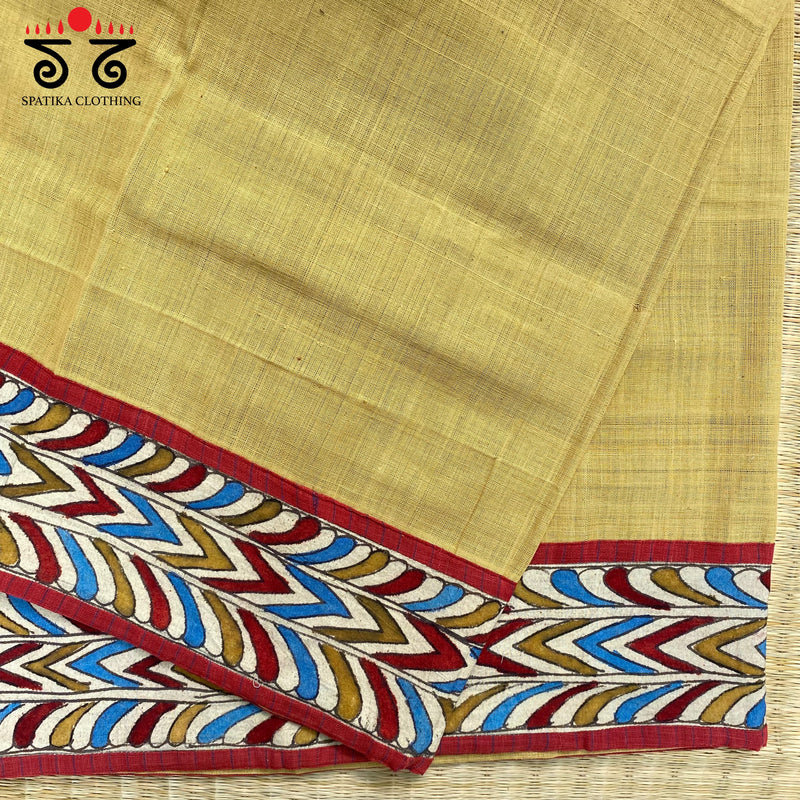 Pen Kalamkari - Ponduru Blouse Fabric