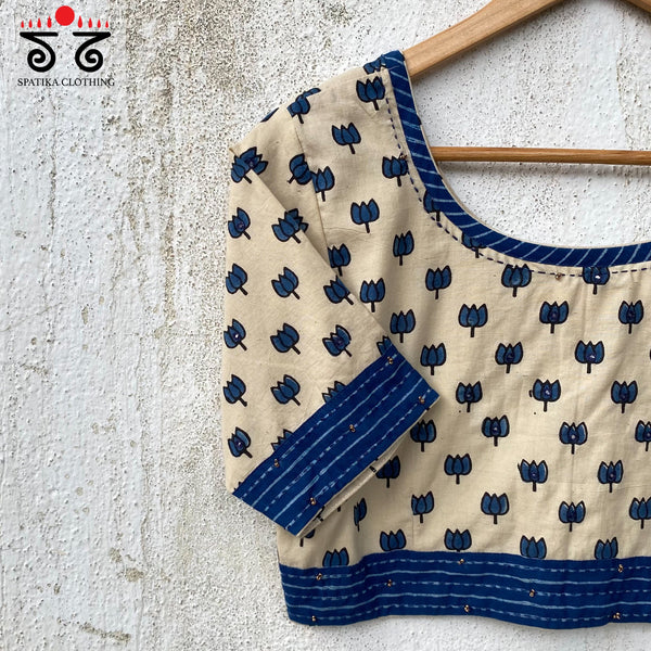 Lotus Ajrak Blouse