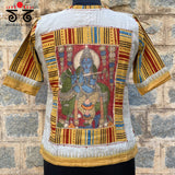 Lord Krishna Pen Kalamkari Crop Top