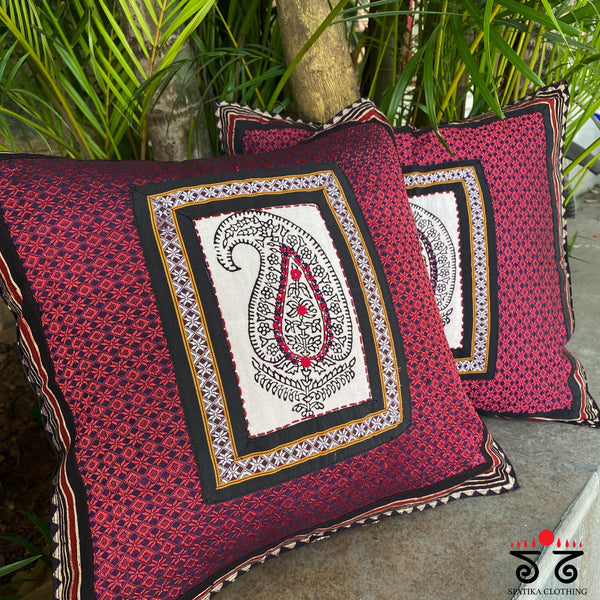 Paisley Handcrafted Cushion Cover - Set of Two!
