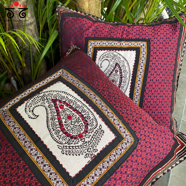 Paisley Handcrafted Cushion Cover - Set of Two!