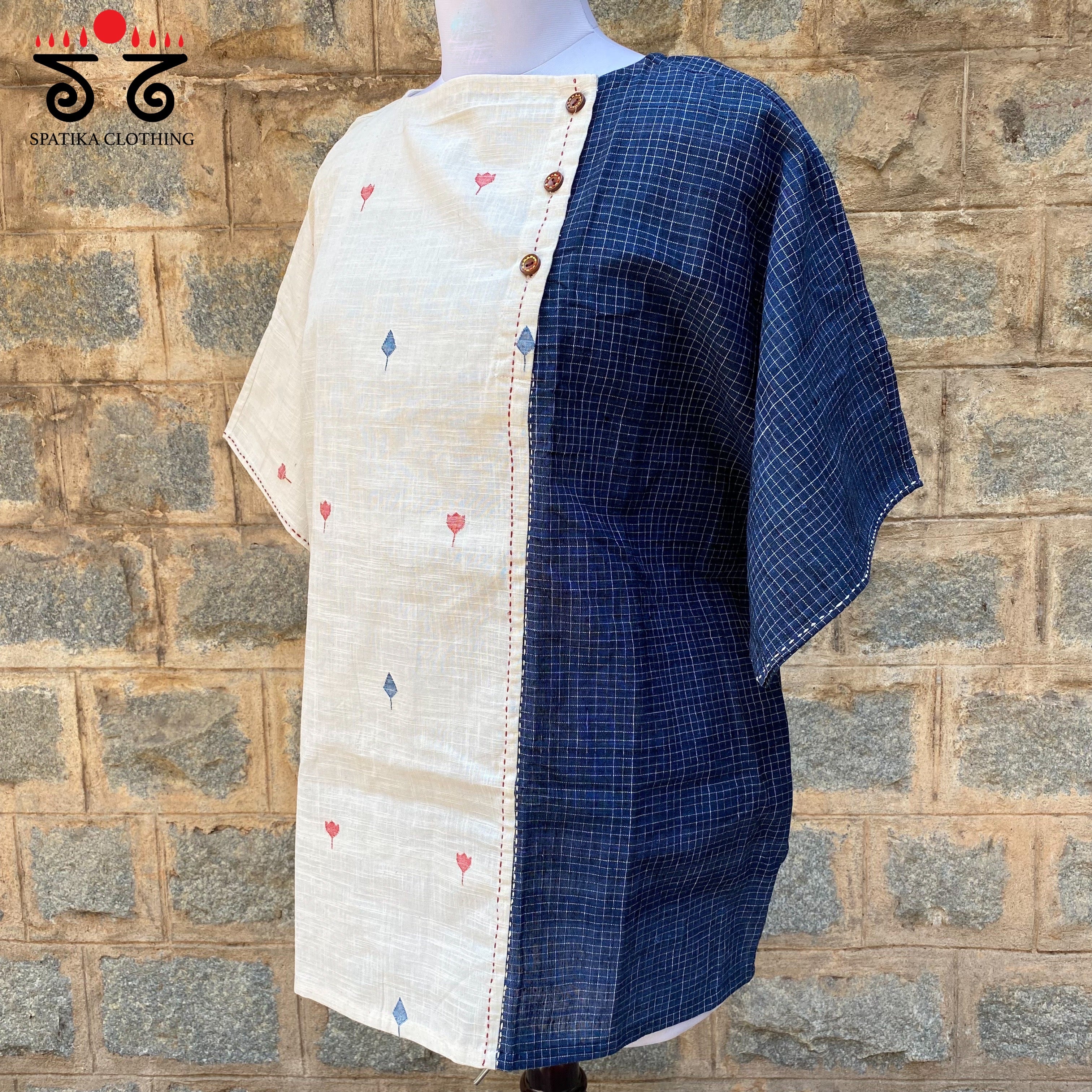 Anti - Fit Jamdhani Tunic