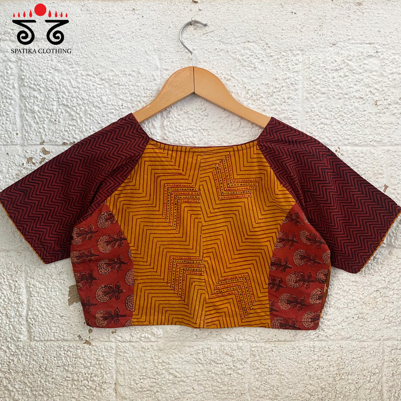 Ajrak Hand - Blockprinted Blouse