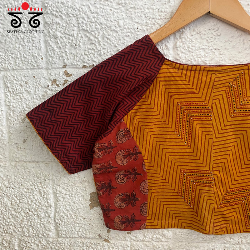 Ajrak Hand - Blockprinted Blouse