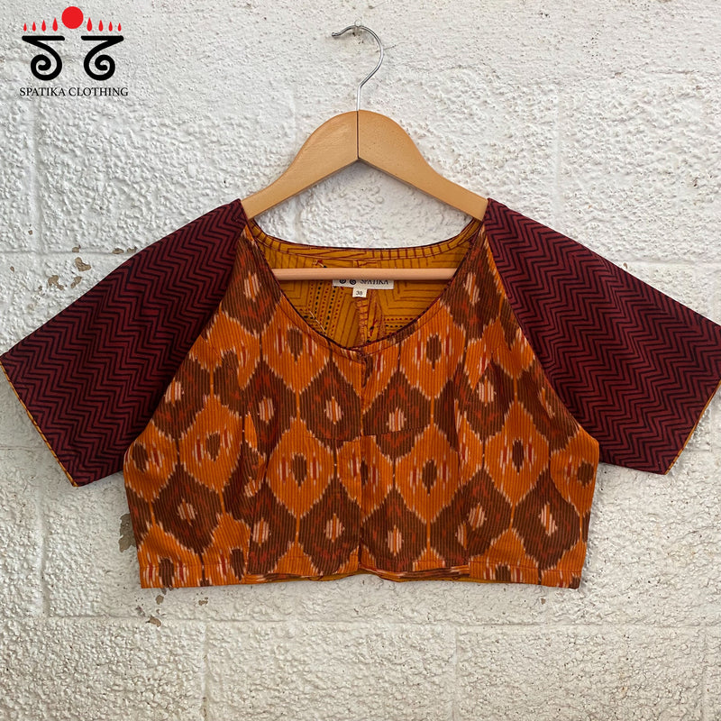 Ajrak Hand - Blockprinted Blouse