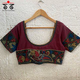 Pen Kalamkari Handcrafted Blouse