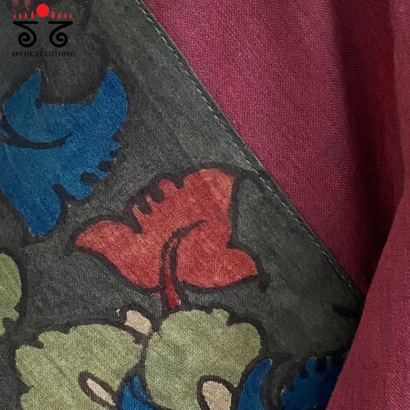 Pen Kalamkari Handcrafted Blouse