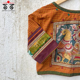 Annapakshi Pen Kalamkari Blouse